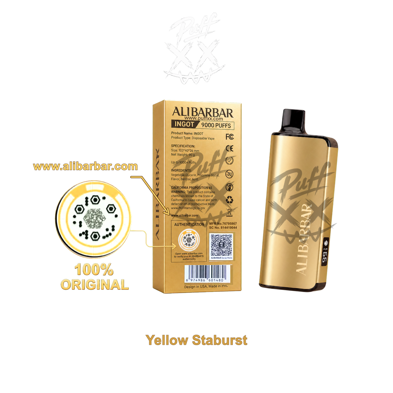 Alibarbar Ingot 9000 Puffs