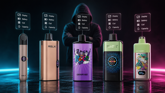 Smart Device Features: Display, Battery, Coil & Capacity