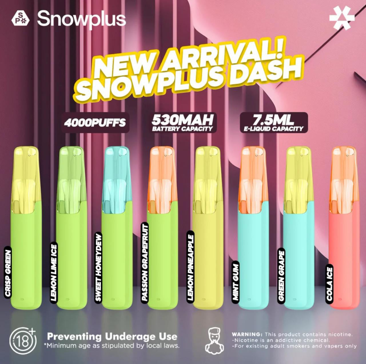 Shop Snowplus（雪加）一次性电子烟 in Australia. Explore the Snowplus DASH（鸭嘴兽） series—premium design, reliable quality, and local Melbourne appeal. Available now at VapingPuff.