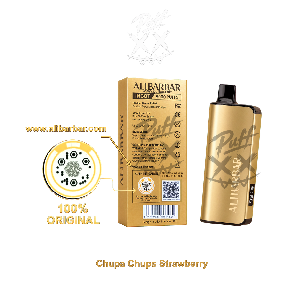 10 x Alibarbar Ingot 9000 Puffs $499.99