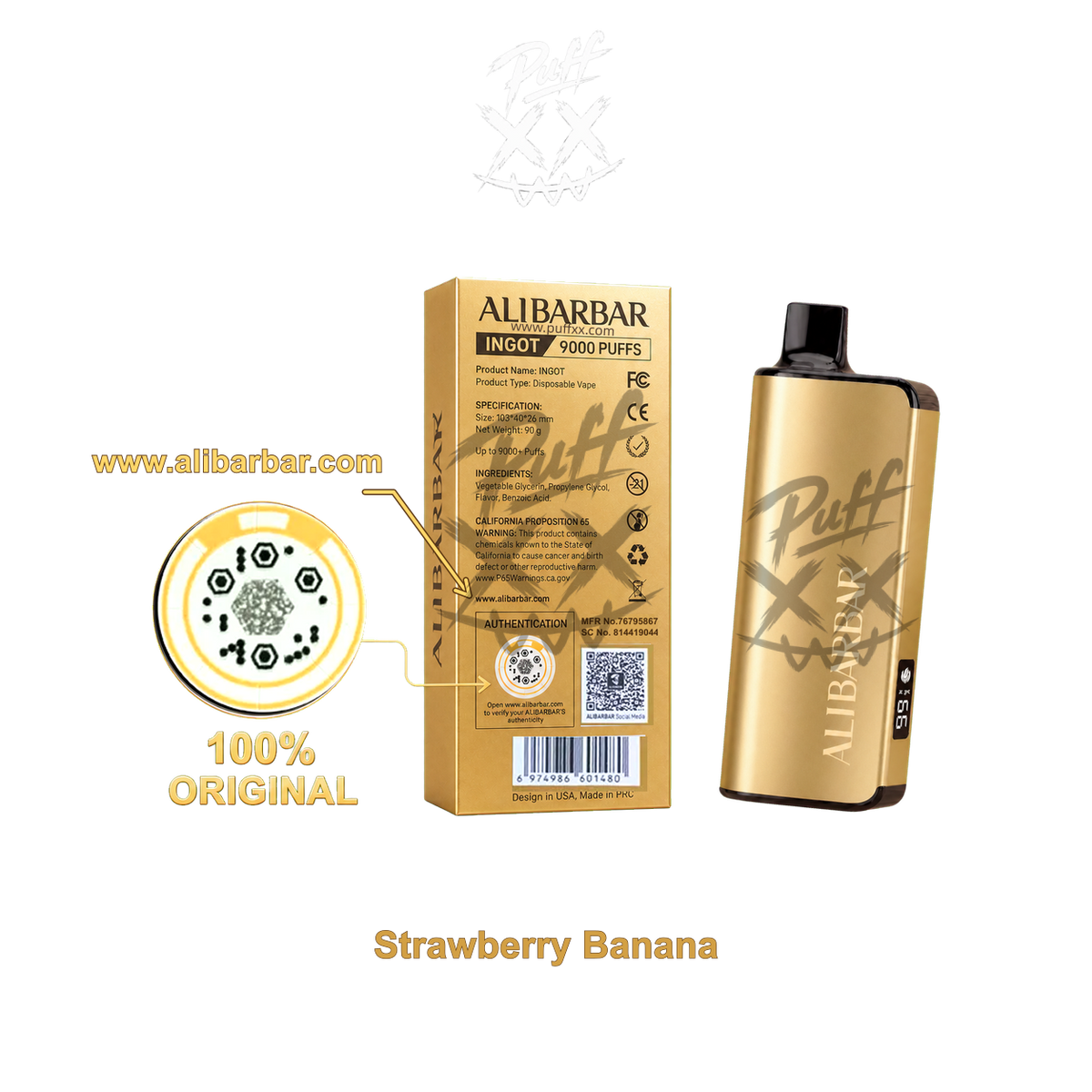 Alibarbar Ingot 9000 Puffs