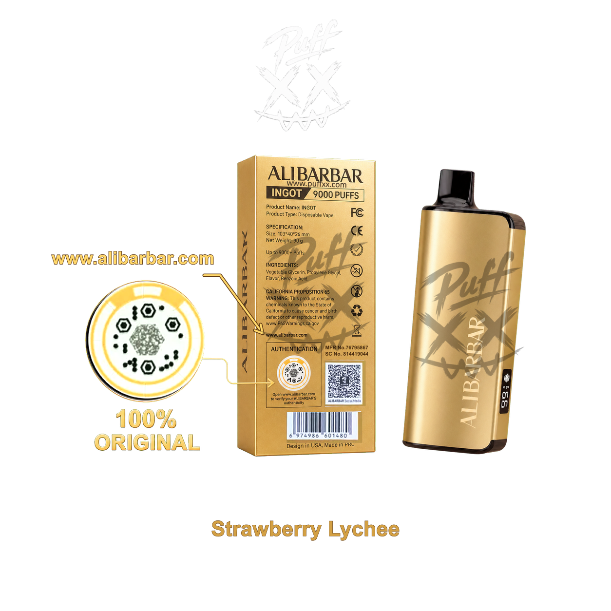 10 x Alibarbar Ingot 9000 Puffs $499.99