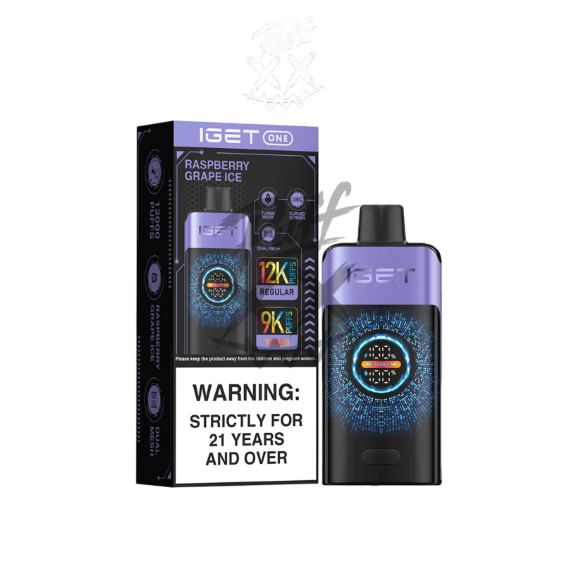 IGET One 12000 Puffs - Raspberry Grape Ice
