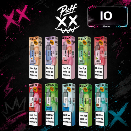 10 x Relx MagicGo 4000 Puffs $274.99
