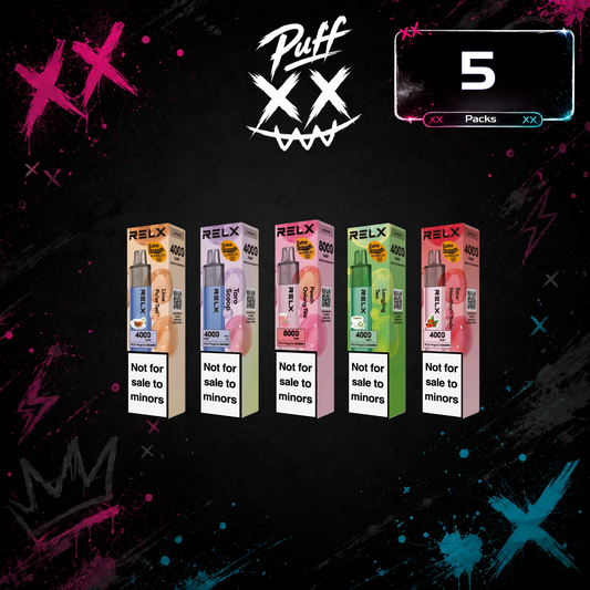 5 x Relx MagicGo 4000 Puffs $144.99