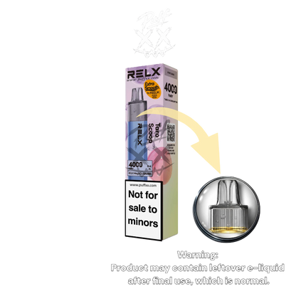 5 x Relx MagicGo 4000 Puffs $144.99