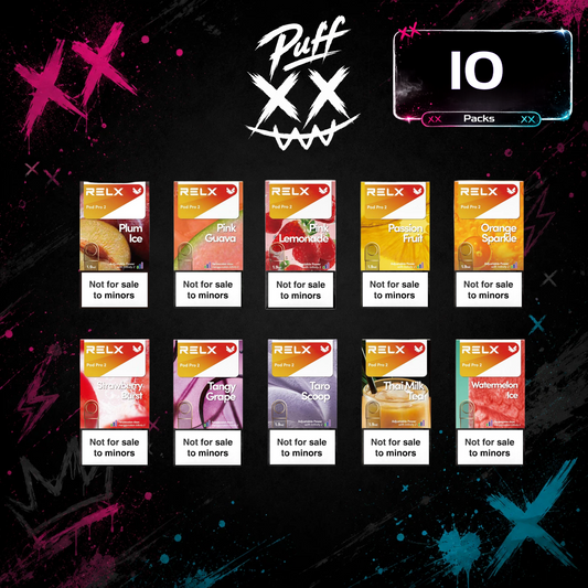 Clearance Sale –  10 × Relx Pods $81.59