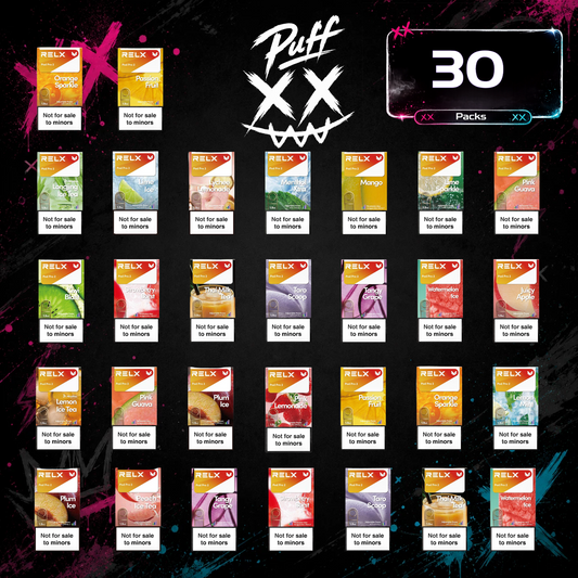 Clearance Sale –  30 × Relx Pods $214.79